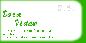 dora vidam business card